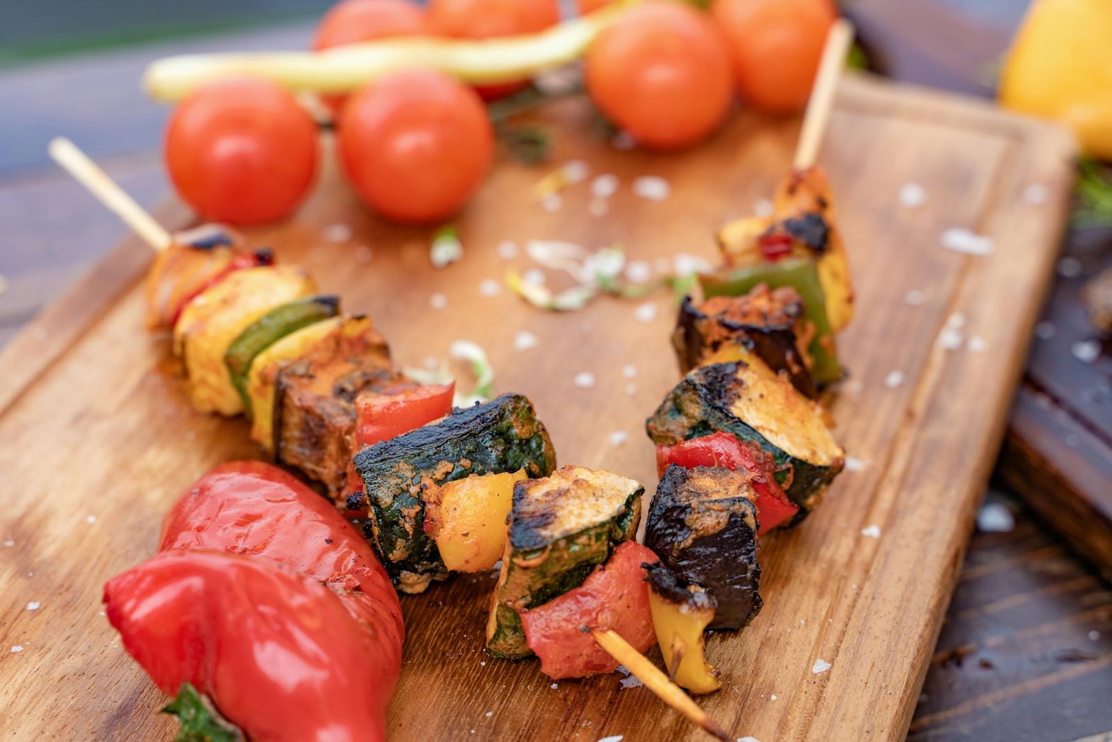 Close-Up Photo Of Skewers